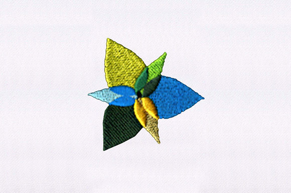 Flowers and Leaves: A Versatile Embroidery Design