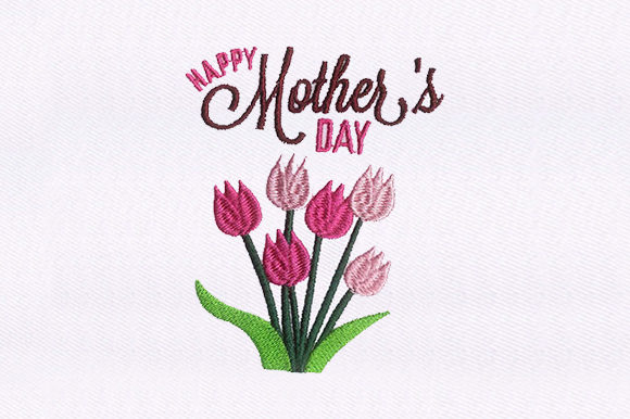 Flowers Mother’s Day Embroidery